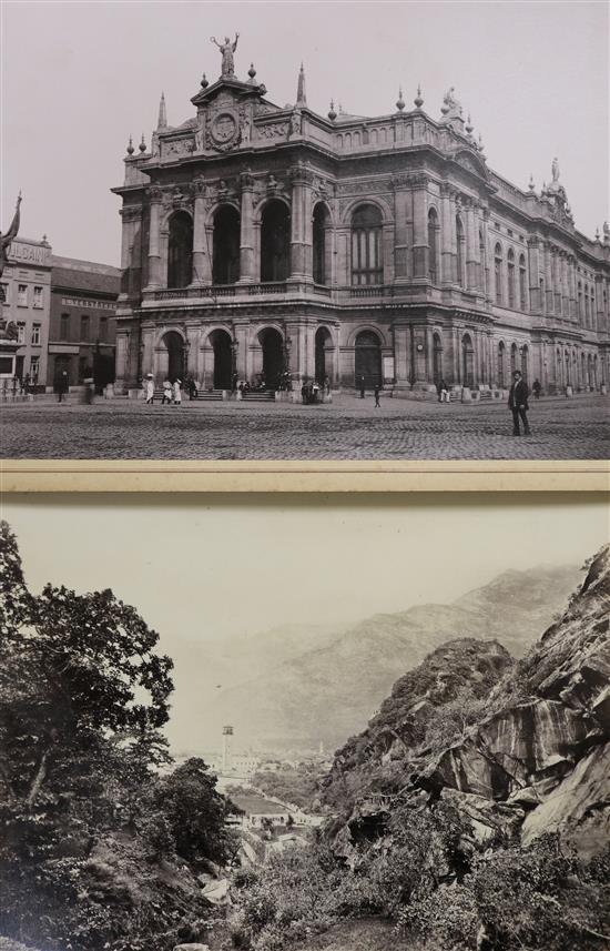 Collection of photographic prints, some inscribed Frith- topographical views (approx 50) Largest overall 29 x 37cm